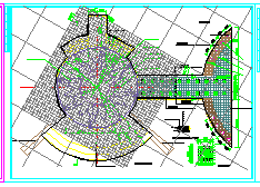 河北太阳湖公园景观设计CAD施工图附效果图-图一