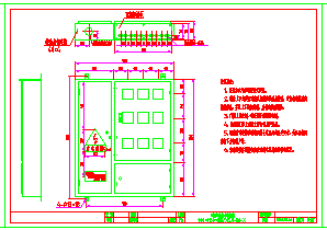 某复杂社区电气电表箱cad施工设计图纸-图二