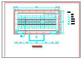 某钢厂办公楼会议室设计装修CAD施工图纸-图二