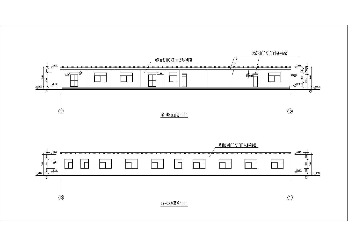 372.96平米食堂建筑设计施工图