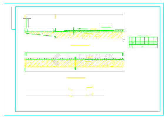 某钢架拱型桥全套CAD设计施工图纸-图一