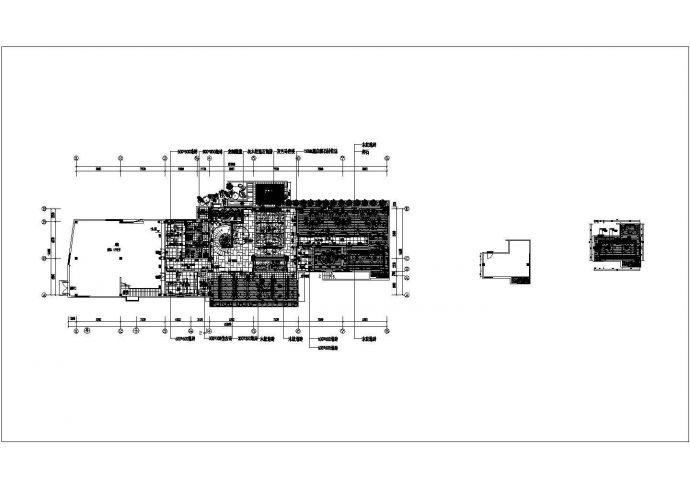某树山酒店一层CAD详细完整设计平面图_图1