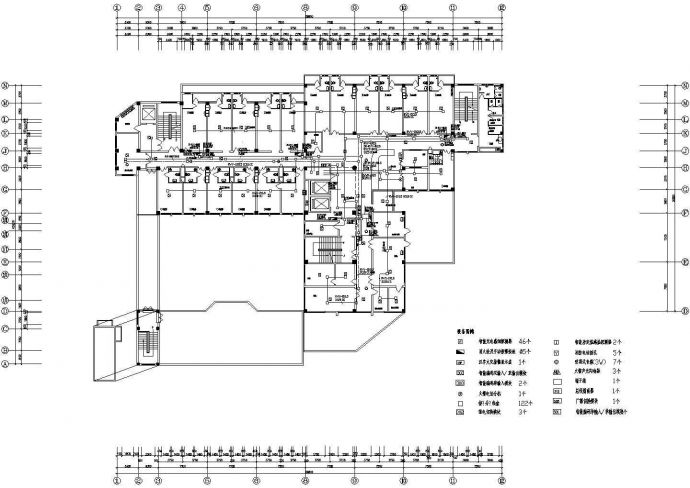 某中医院干病房楼消防CAD电气施工完整设计图纸_图1