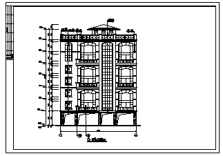 住宅楼设计_某七层框架结构住宅楼建筑施工cad图纸-图二
