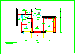 高档住宅楼样板房室内精装修装饰cad设计图纸-图二