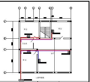 松下智能变频家用中央空调系统CAD图纸-图二