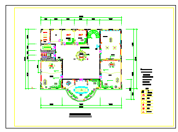 某公司办公楼室内装修cad设计方案图_图1