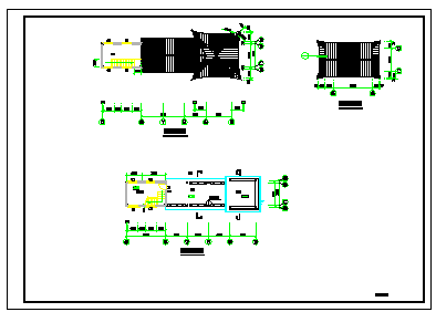 古建筑建筑亭子及走廊结构cad设计施工图纸_图1