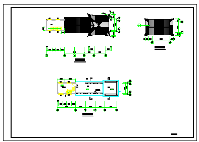 古建筑建筑亭子及走廊结构cad设计施工图纸