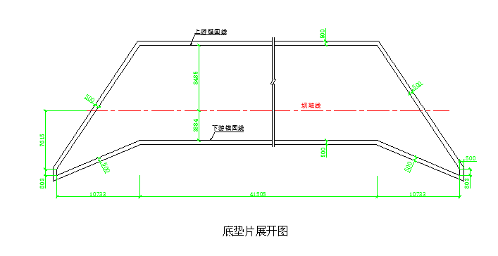 贵州某橡胶坝结构设计施工cad图纸