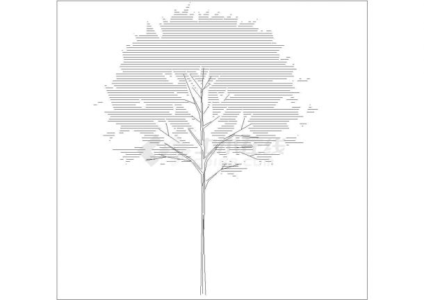 某树CAD详细平面构造设计图-图一