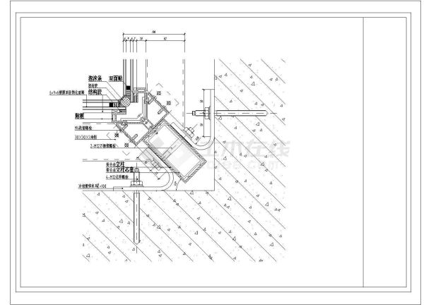 某玻璃幕墙节点图CAD完整详细施工图-图一