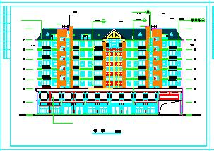 湖南某印刷厂综合楼全套住宅建筑cad设计图-图二