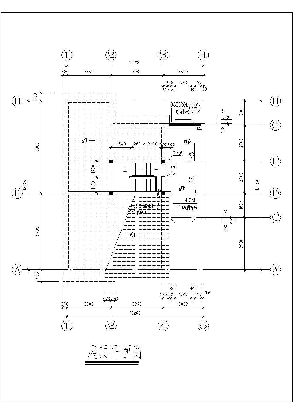杭州某村镇175平米2层砖混结构自建农村住宅楼平立剖面设计CAD图纸