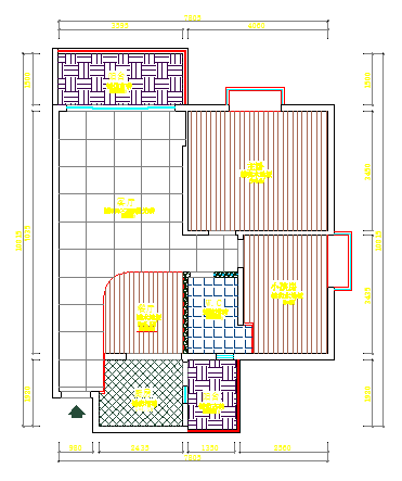 某家庭室内装修工程cad设计平面施工图-图二