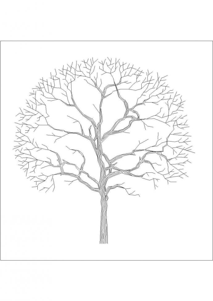 某树CAD节点构造平面设计图_图1