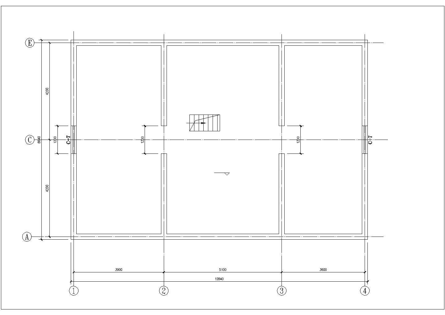 260平米2层框混结构农村自建房平立剖面设计CAD图纸（含夹层）