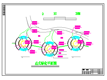 龙游滨河绿地规划设计CAD施工图纸-图二