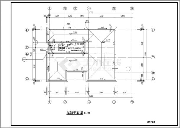 373平米2层框架结构钢单体乡村别墅全套建筑设计CAD图纸-图一
