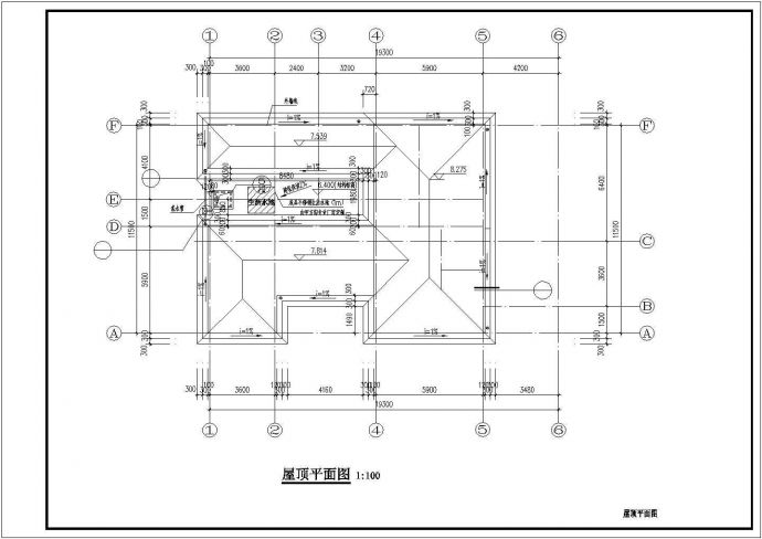 373平米2层框架结构钢单体乡村别墅全套建筑设计CAD图纸_图1