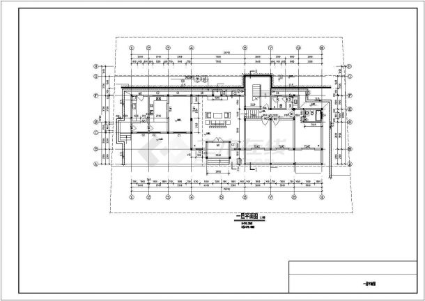 378平米2层框架结构豪华单体乡村别墅全套建筑设计CAD图纸-图一