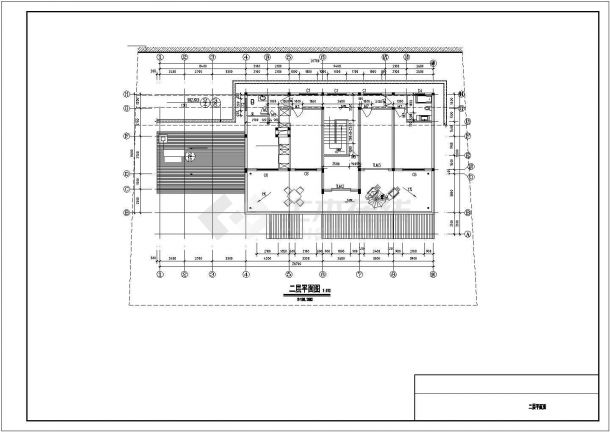 378平米2层框架结构豪华单体乡村别墅全套建筑设计CAD图纸-图二