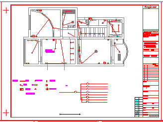 某经典两居室内装修cad设计施工图纸_图1
