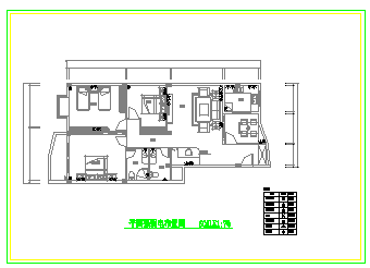 某住宅小区两居室家装精装修cad设计施工图_图1