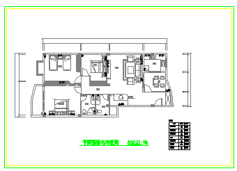 某住宅小区两居室家装精装修cad设计施工图