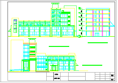 老年公寓社区住宅楼建筑施工CAD设计图纸-图一