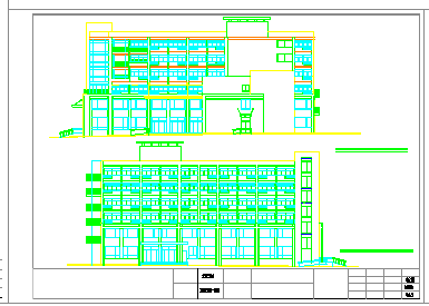 老年公寓社区住宅楼建筑施工CAD设计图纸-图二