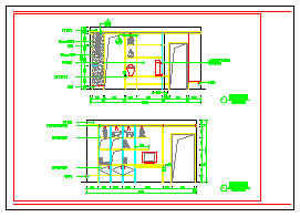 某两居室住宅家装平面设计cad施工图