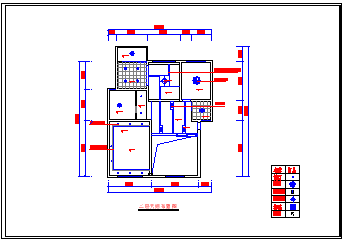 某两居跃层户型室内装修设计cad方案施工图纸-图二