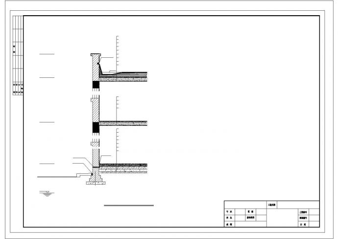 某3060平米九层框架结构住宅楼墙身节点CAD详图_图1