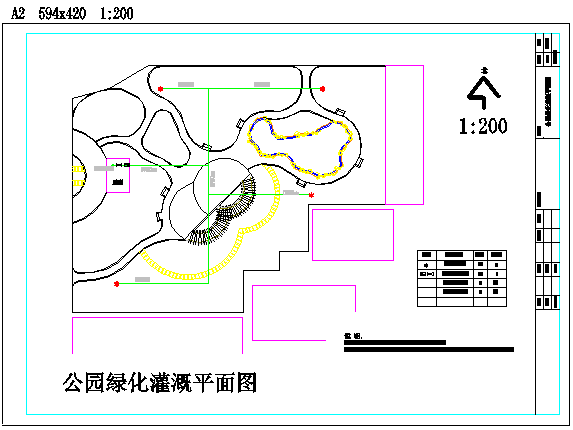 某公园CAD完整构造设计全套灌溉_图1