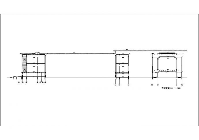 某2315平米某博物馆主馆建筑CAD完整设计施工图立剖面_图1