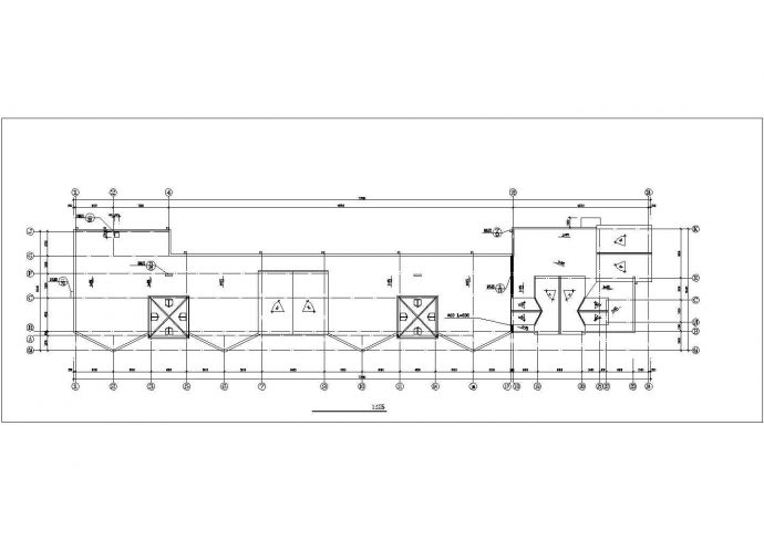 承德市某现代化小区2500平米3层框架幼儿园平立剖面设计CAD图纸_图1