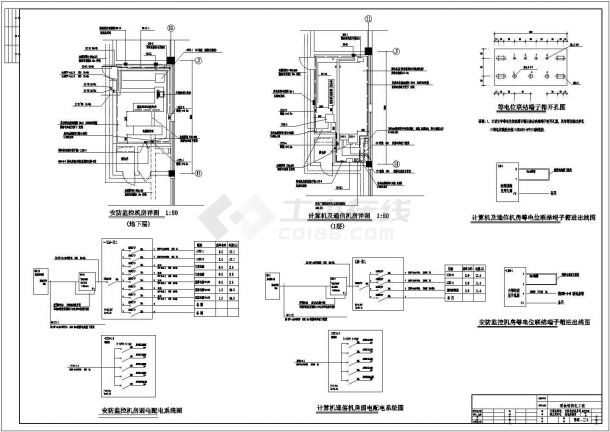 某博物馆电气CAD设计完整施工图详图-图一