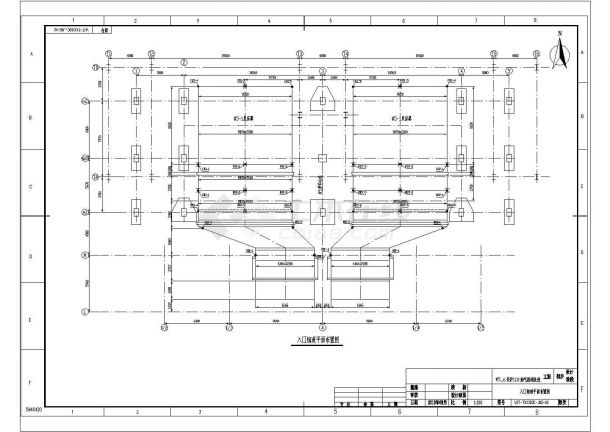 [山东]SCR烟气脱硝改造工程初步设计脱硝系统CAD环保设计布置图-图一