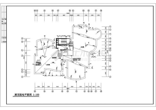 某11+1层住宅全套弱电CAD完整电气设计构造图-图二