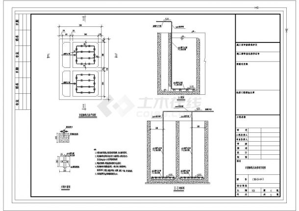 某福州医疗污水治理工程CAD给排水构造完整图纸-图一