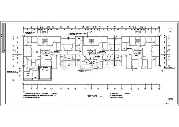 某住宅楼CAD全套详细完整设计施工图-图一