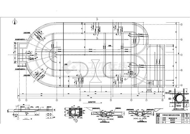 [东莞]某污水处理厂氧化沟CAD环保设计节点构造图-图一
