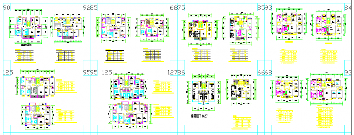 某25个多层住宅经典户型CAD详细节点图_图1