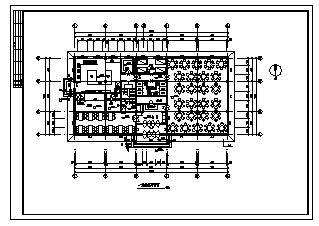 某三层框架结构饭店建筑施工cad图_饭店施工_图1