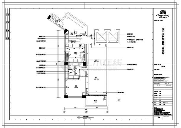 某锦国楼CAD完整构造设计施工图-图一