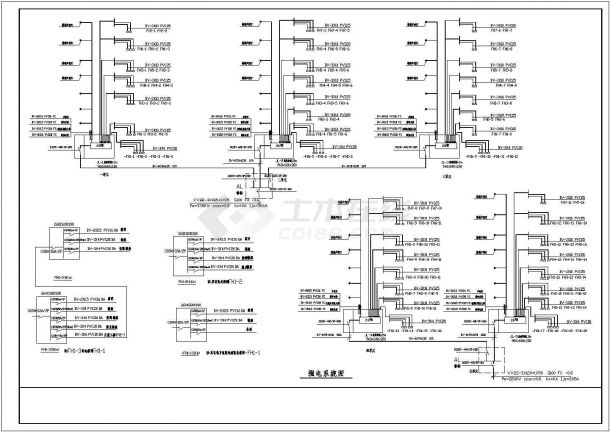 某商住楼电气CAD节点构造设计施工图-图一