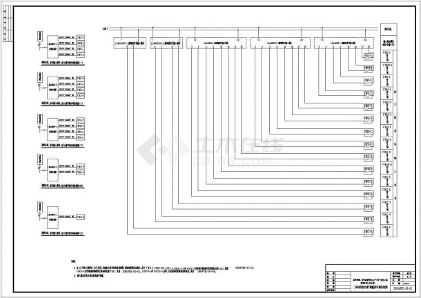 某制药车间消防CAD电气详细节点设计图-图二