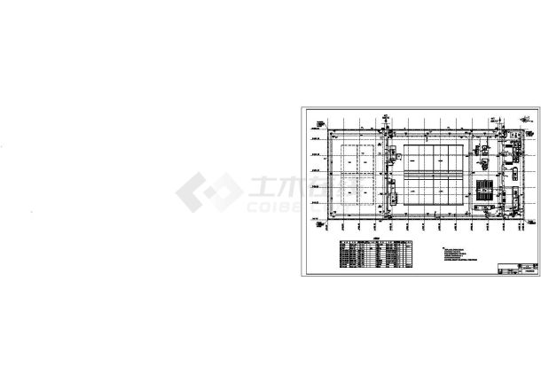 [齐齐哈尔]污水处理厂工艺总图CAD给排水构造设计图-图一