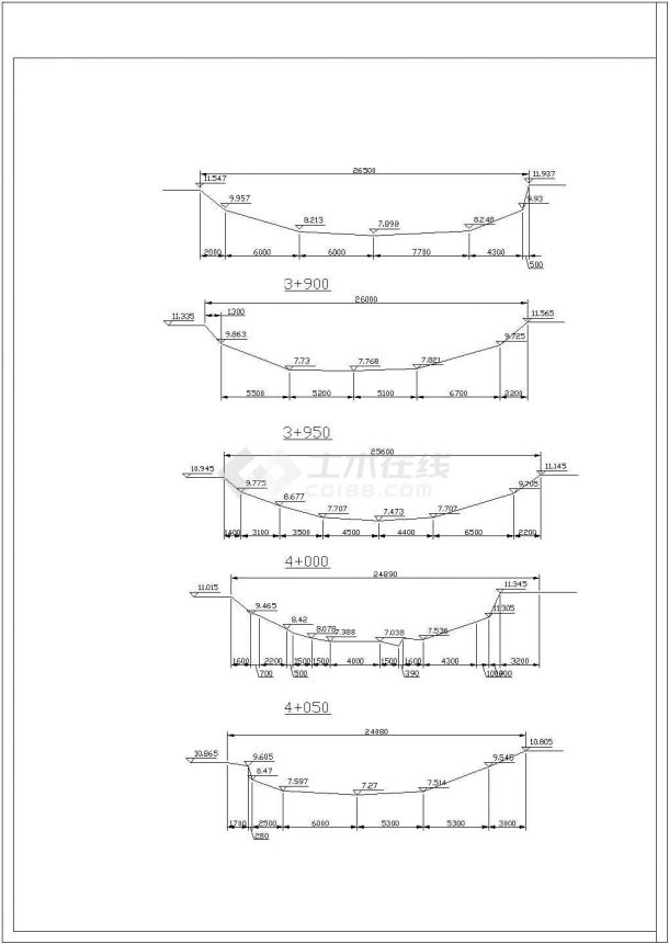 【最新】某渠道砌护工程结构设计CAD图纸-图二